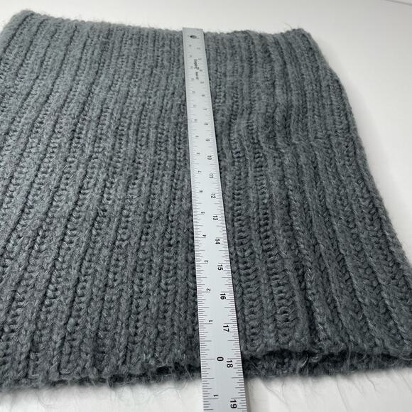 Noelle Scarf Infinity Tight Knit Acrylic Winter Solid Gray One Size Warm‎ Cozy - Picture 6 of 6